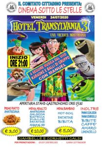 Cinema sotto le stelle: Hotel Transylvania 3